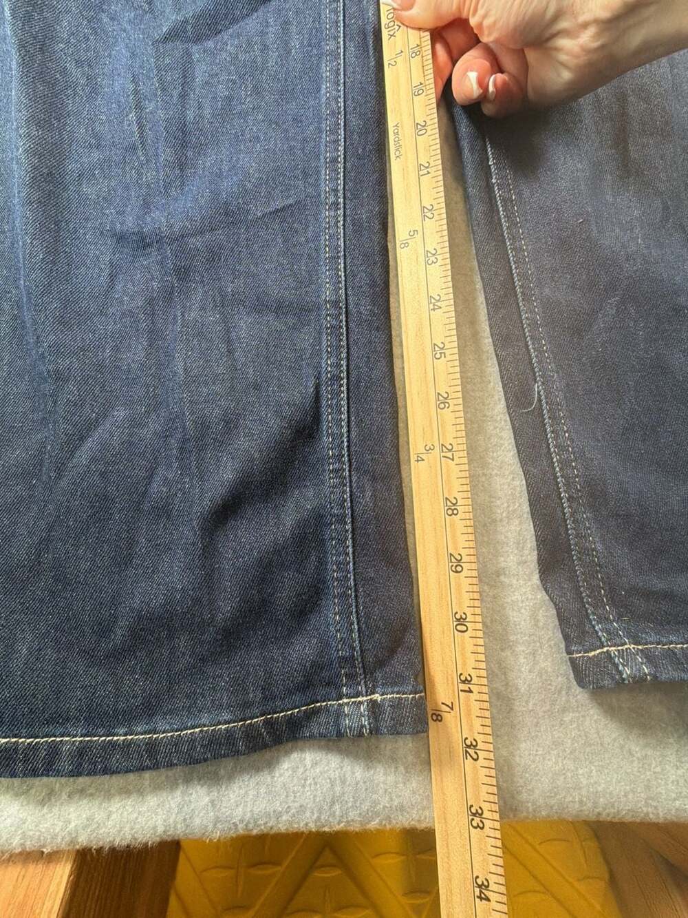 Flamingals Dark Wash High Rise Wide Leg Denim Jeans - Picture 3 of 11